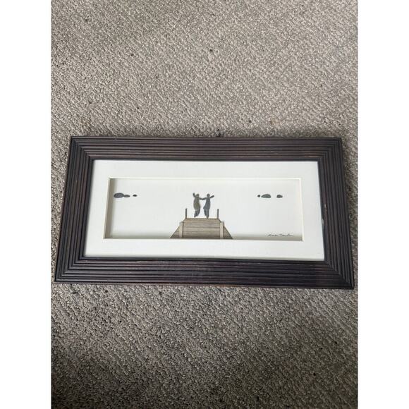 Anywhere with you by Sharon Nolan art piece frames 15x8 - Picture 1 of 9